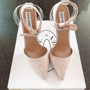 Steve Madden Diva Heel in Blush Suede